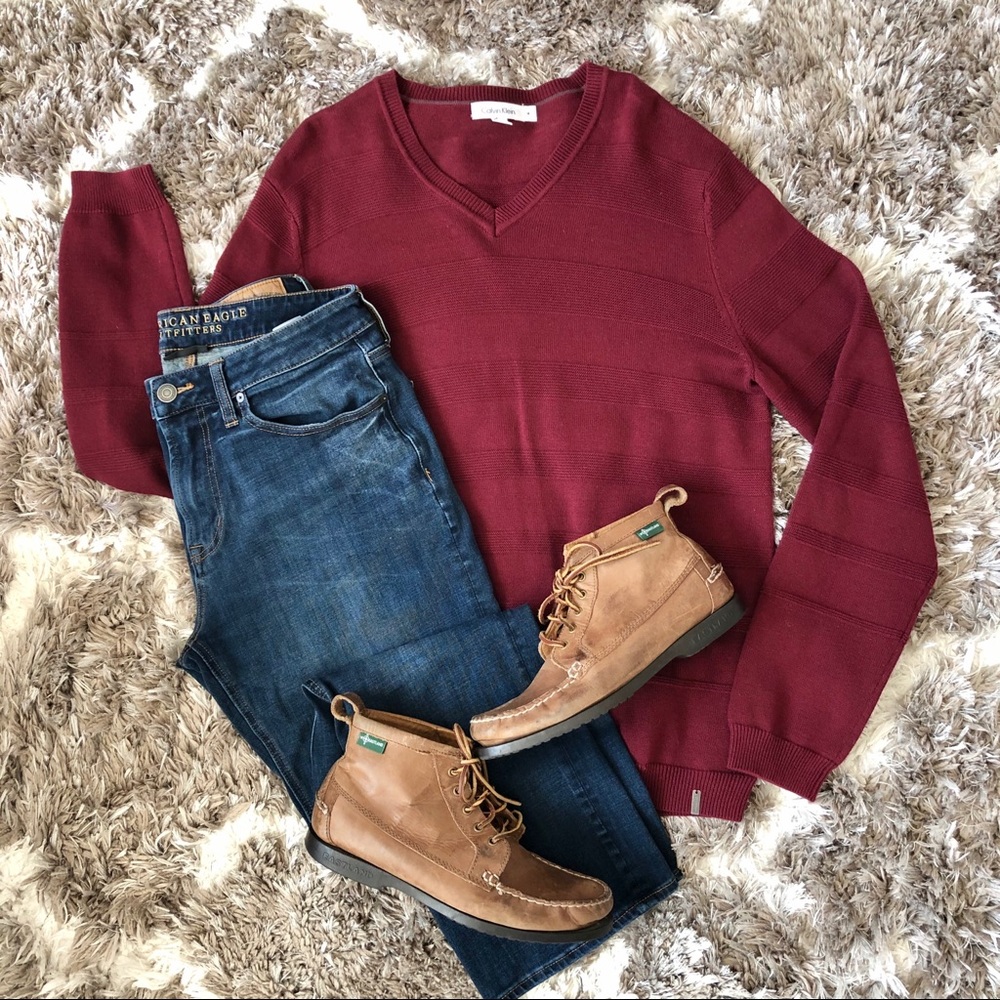 🍁🎄Klein Red Striped Sweater